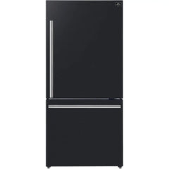 FORNO Appliance Package 3-Piece - 30" Electric Range Black, 30" Black Range Hood, 31" Black Refrigerator - FBDL-001-02US