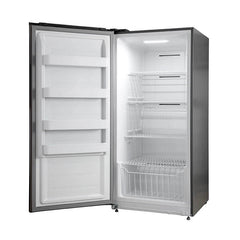 FORNO Rizzuto 32" 13.8 cu. ft. Left Hand Swing Dual Zone Refrigerator/Freezer in Stainless Steel with Grill Trim Kit, FFFFD1933-32LS