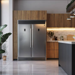 FORNO Rizzuto 60 Inch Refrigerator, Dual Combo, Stainless Steel – FFFFD1933-60S