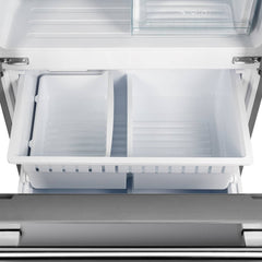 FORNO Gallipoli 35-Inch French door Refrigerator with Ice Maker 17.5cf in Stainless Steel FFFFD1974-35SG