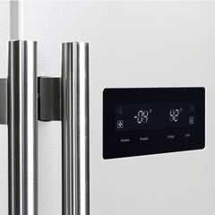 FORNO Salerno 33-Inch Side by side built-in Refrigerator 15.6cuft White FFRBI1805-33WHT