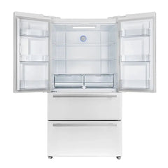 FORNO Moena 36 Inch French Door Refrigerator, 19 cu. ft., Ice Maker – FFRBI1820-36SB