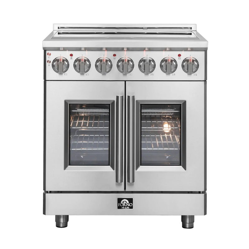 FORNO Massimo 30-inch Freestanding French Door Electric Range FFSEL6955-30