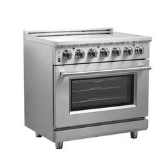 FORNO Massimo 36-inch Freestanding Chef Door Electric Range FFSEL6020-36