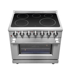 FORNO Massimo 36-inch Freestanding Chef Door Electric Range FFSEL6020-36