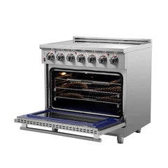 FORNO Massimo 36-inch Freestanding Chef Door Electric Range FFSEL6020-36