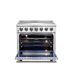 FORNO Massimo 36-inch Freestanding Chef Door Electric Range FFSEL6020-36