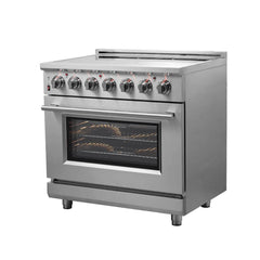 FORNO Massimo 36-inch Freestanding Chef Door Electric Range FFSEL6020-36