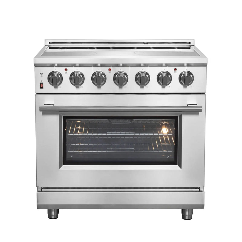 FORNO Massimo 36-inch Freestanding Chef Door Electric Range FFSEL6020-36