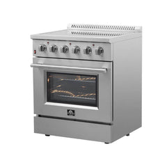 FORNO Galiano 30 Inch Freestanding Electric Range, 4 Radiant Burners FFSEL6083-30