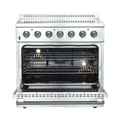 FORNO Galiano 36 Inch Freestanding Electric Range, 5 Radiant Burners FFSEL6083-36