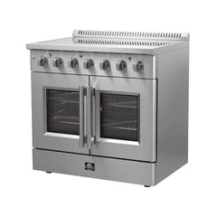 FORNO Galiano 36 Inch Freestanding French Door Electric Range FFSEL6917-36