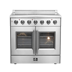 FORNO Galiano 36 Inch Freestanding French Door Electric Range FFSEL6917-36