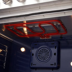 FORNO Massimo 36-Inch 5.36 cu. ft. Freestanding French Door Electric Range with 5 Elements, FFSEL6955-36