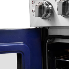 FORNO Massimo 36-Inch 5.36 cu. ft. Freestanding French Door Electric Range with 5 Elements, FFSEL6955-36