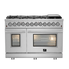 FORNO Massimo 48″ Freestanding Dual Fuel Range FFSGS6125-48