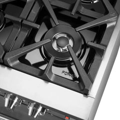 FORNO Massimo 60-Inch 8.64 cu. ft. Freestanding Dual Fuel Range with 10 Burners, FFSGS6125-60