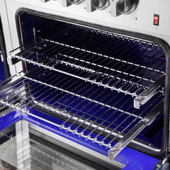 FORNO Massimo 60-Inch 8.64 cu. ft. Freestanding Dual Fuel Range with 10 Burners, FFSGS6125-60