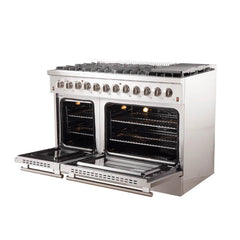 FORNO Galiano 48 Inch Dual Fuel Range with Convection Oven – FFSGS6156-48