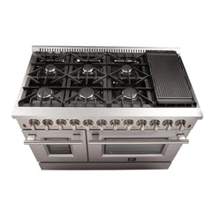 FORNO Galiano 48 Inch Dual Fuel Range with Convection Oven – FFSGS6156-48