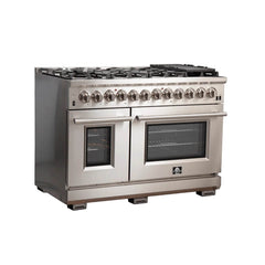 FORNO Capriasca 48 Inch Dual Fuel Range, Convection Oven – FFSGS6187-48