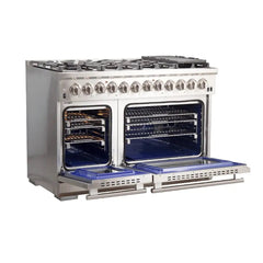 FORNO Capriasca 48 Inch Dual Fuel Range, Convection Oven – FFSGS6187-48
