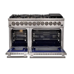FORNO Capriasca 48 Inch Dual Fuel Range, Convection Oven – FFSGS6187-48