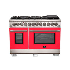 FORNO Capriasca 48 Inch Dual Fuel Range, Convection Oven – FFSGS6187-48