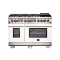 FORNO Capriasca 48 Inch Dual Fuel Range, Convection Oven – FFSGS6187-48