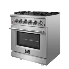 FORNO Massimo 30″ Freestanding Gas Range, 5 Burners FFSGS6239-30