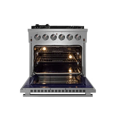 FORNO Massimo 30″ Freestanding Gas Range, 5 Burners FFSGS6239-30