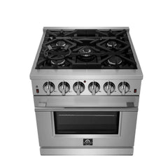 FORNO Massimo 30″ Freestanding Gas Range, 5 Burners FFSGS6239-30
