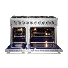 FORNO Massimo 48″ Freestanding Gas Range, 8 Burners FFSGS6239-48