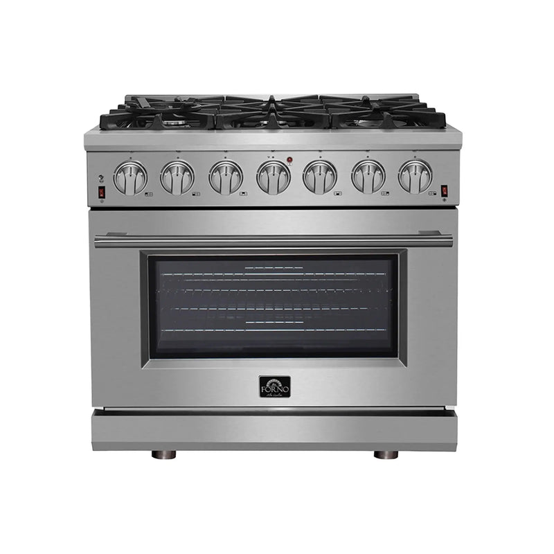 FORNO Massimo 36″ Freestanding Gas Range, 5 Burners FFSGS6239-36