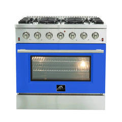 FORNO Espresso Galiano 36 Inch Gas Range with 6 Sealed Burners – FFSGS6244-36