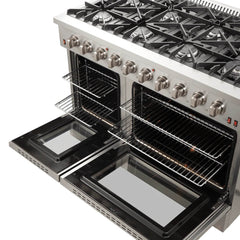 FORNO Galiano 48 Inch Gas Range, 8 Burners, 107,000 BTU – FFSGS6244-48