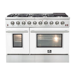 FORNO Galiano 48 Inch Gas Range, 8 Burners, 107,000 BTU – FFSGS6244-48