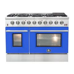 FORNO Galiano 48 Inch Gas Range, 8 Burners, 107,000 BTU – FFSGS6244-48