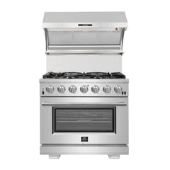 FORNO Capriasca 36 Inch Freestanding Gas Range FFSGS6260-36
