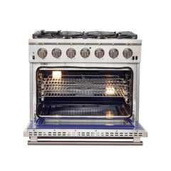 FORNO Capriasca 36 Inch Freestanding Gas Range FFSGS6260-36