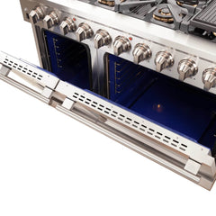FORNO Capriasca 48 Inch Titanium Gas Range – FFSGS6260-48