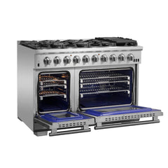 FORNO Capriasca 48 Inch Titanium Gas Range – FFSGS6260-48