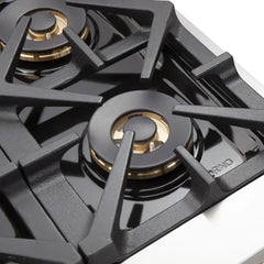 FORNO Capriasca 60 Inch 8.64 cu. ft. Gas Range with 10 Italian Burners in Stainless Steel, FFSGS6260-60