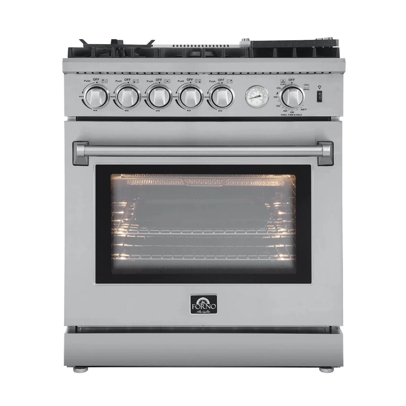 FORNO Lazio 30 Inch Freestanding Gas Range, 5 Burners – FFSGS6276-30