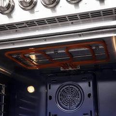 FORNO Capriasca 36 Inch Freestanding French Door Dual Fuel Range FFSGS6387-36