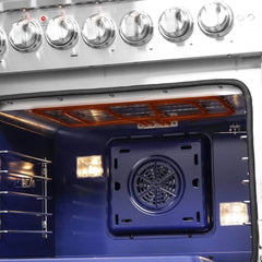 FORNO Capriasca 48 Inch Freestanding French Door Dual Fuel Range FFSGS6387-48