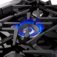 FORNO Massimo 30-Inch 4.32 cu. ft. Freestanding French Door Gas Range with 5 Burners, FFSGS6439-30