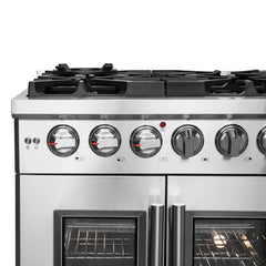 FORNO Massimo 30-Inch 4.32 cu. ft. Freestanding French Door Gas Range with 5 Burners, FFSGS6439-30