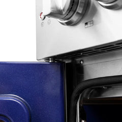 FORNO Massimo 30-Inch 4.32 cu. ft. Freestanding French Door Gas Range with 5 Burners, FFSGS6439-30