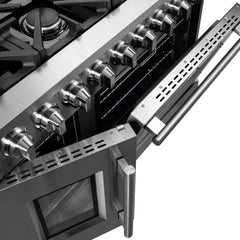 FORNO Massimo 48-Inch 6.58 cu. ft. Freestanding French Door Gas Range with 8 Burners, FFSGS6439-48